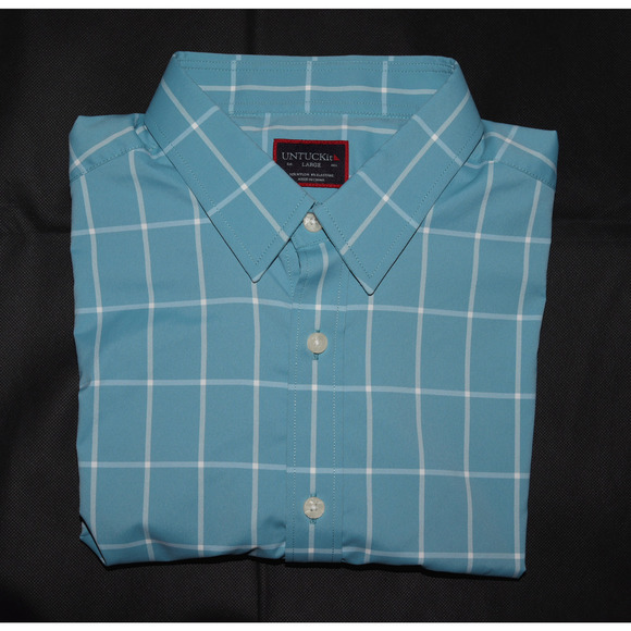 UNTUCKit Men's Long Sleeve Button Front Shirt Size Large - Picture 6 of 8